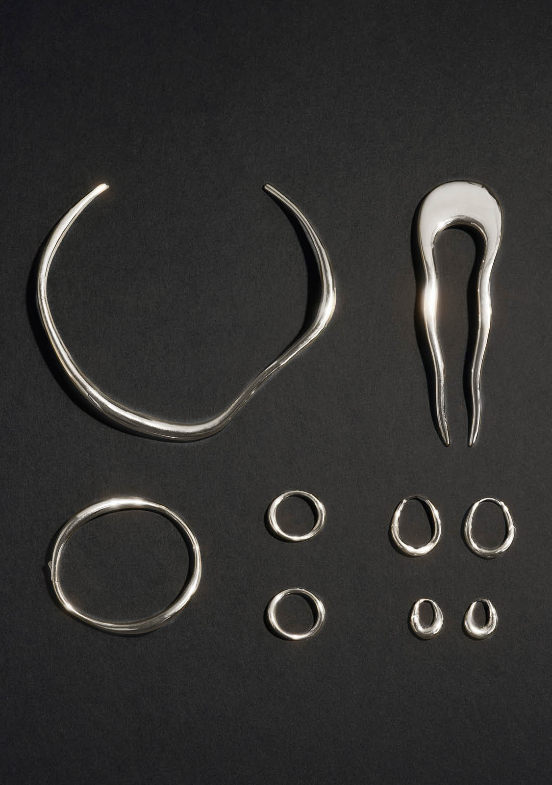 Verso Hoops - Silver
