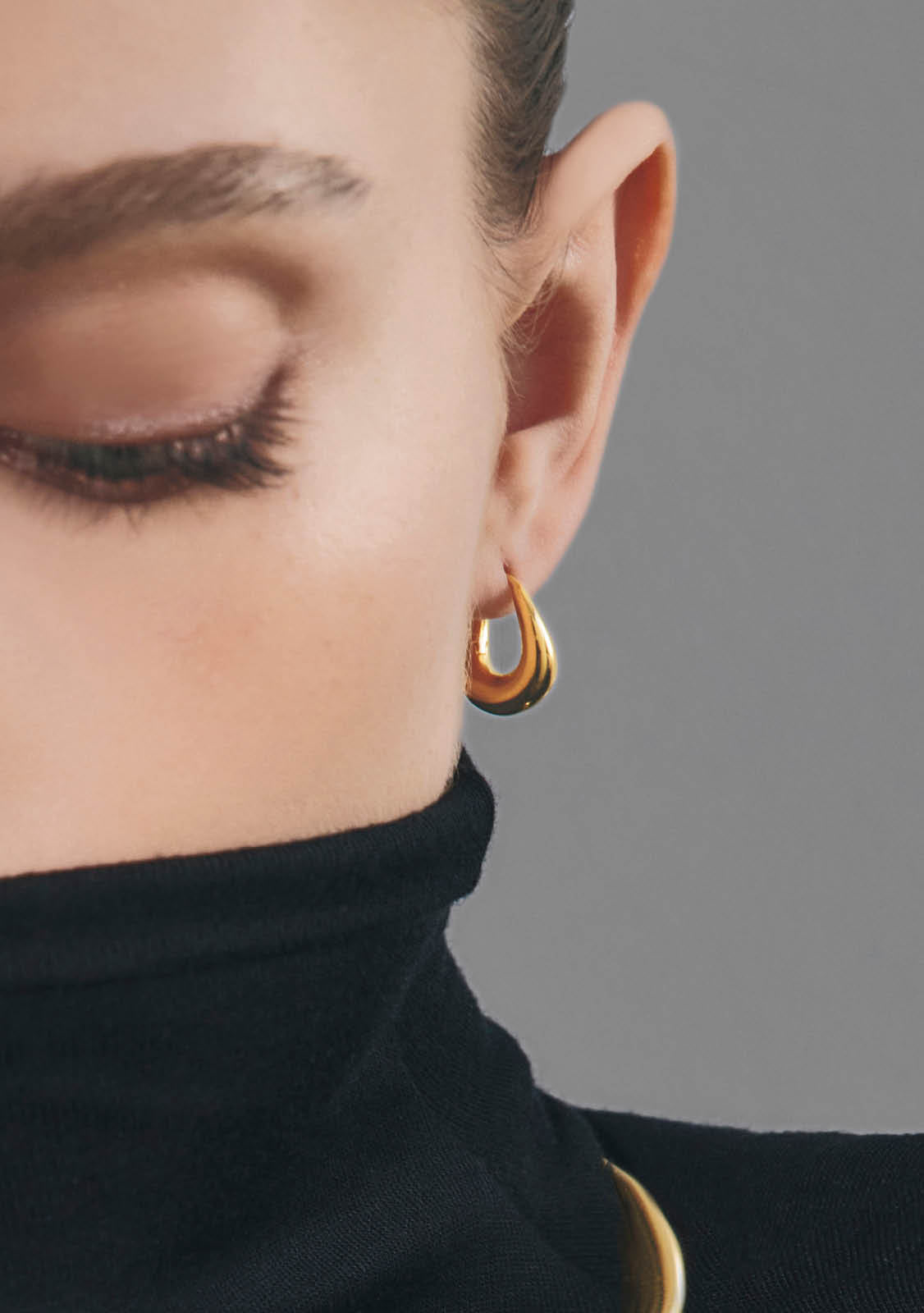 Verso Mini Hoops - Gold