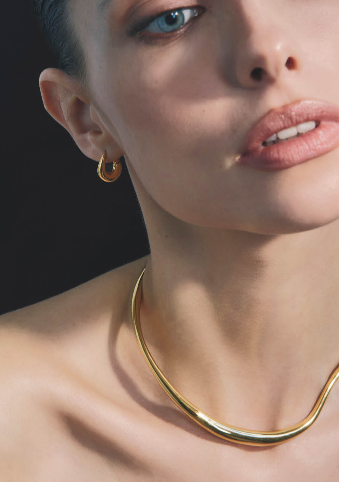 Verso Mini Hoops - Gold