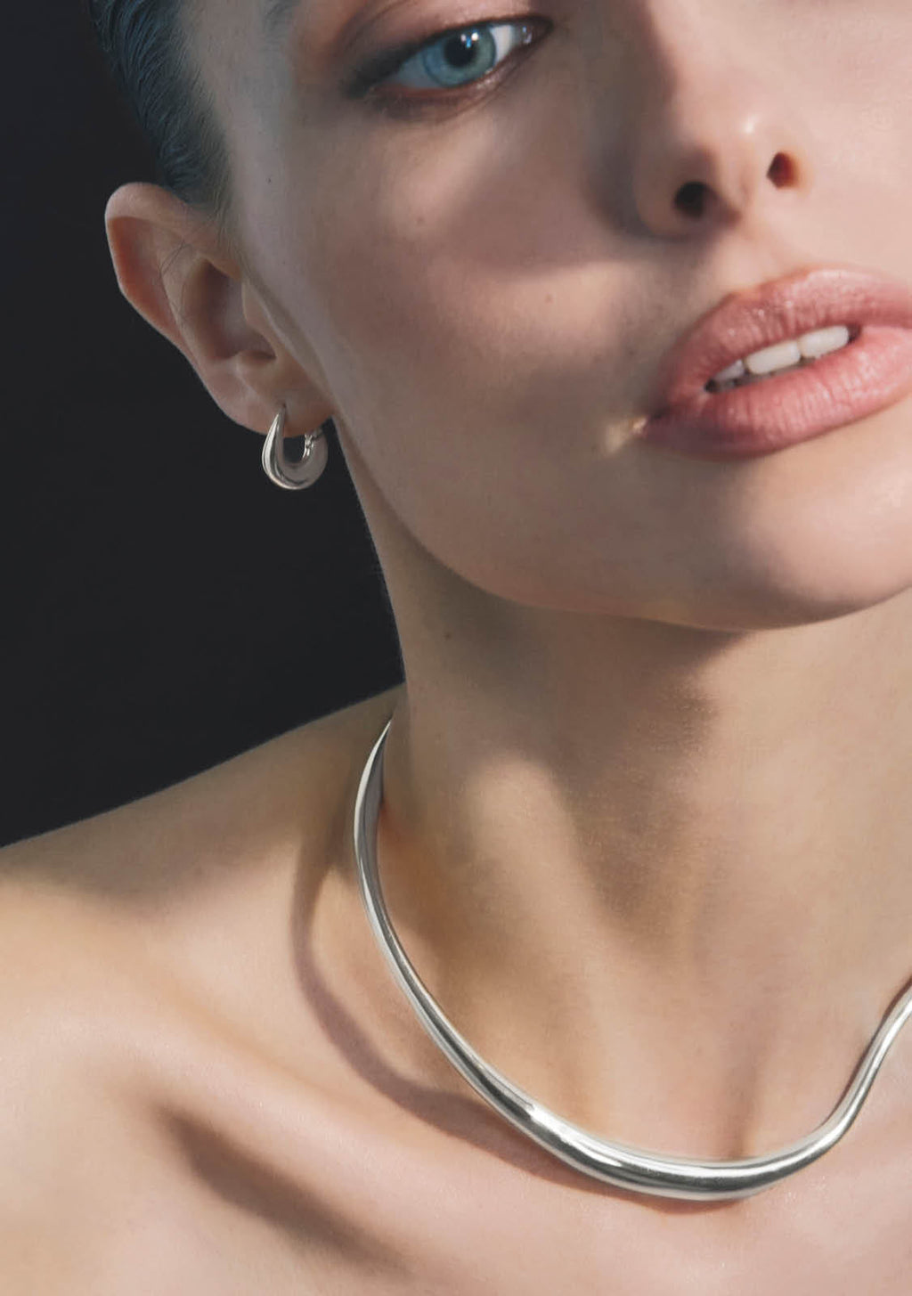 Verso Mini Hoops - Silver