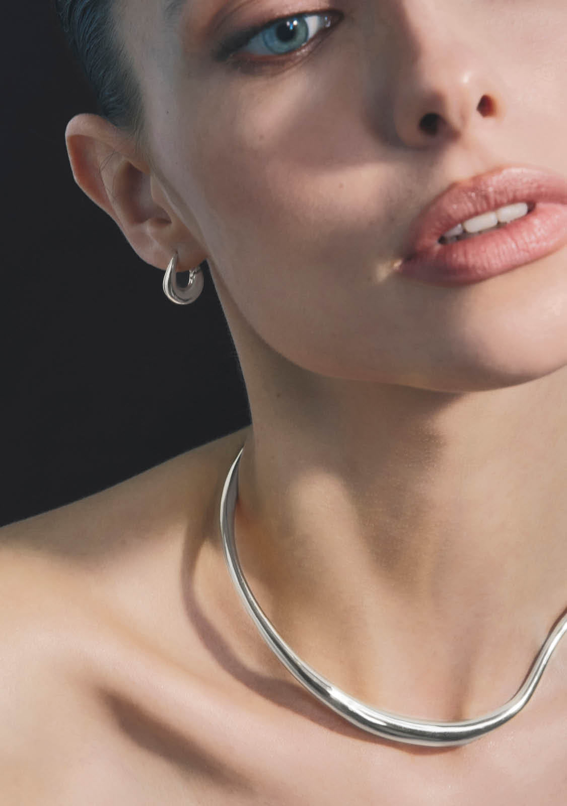 Verso Mini Hoops - Silver