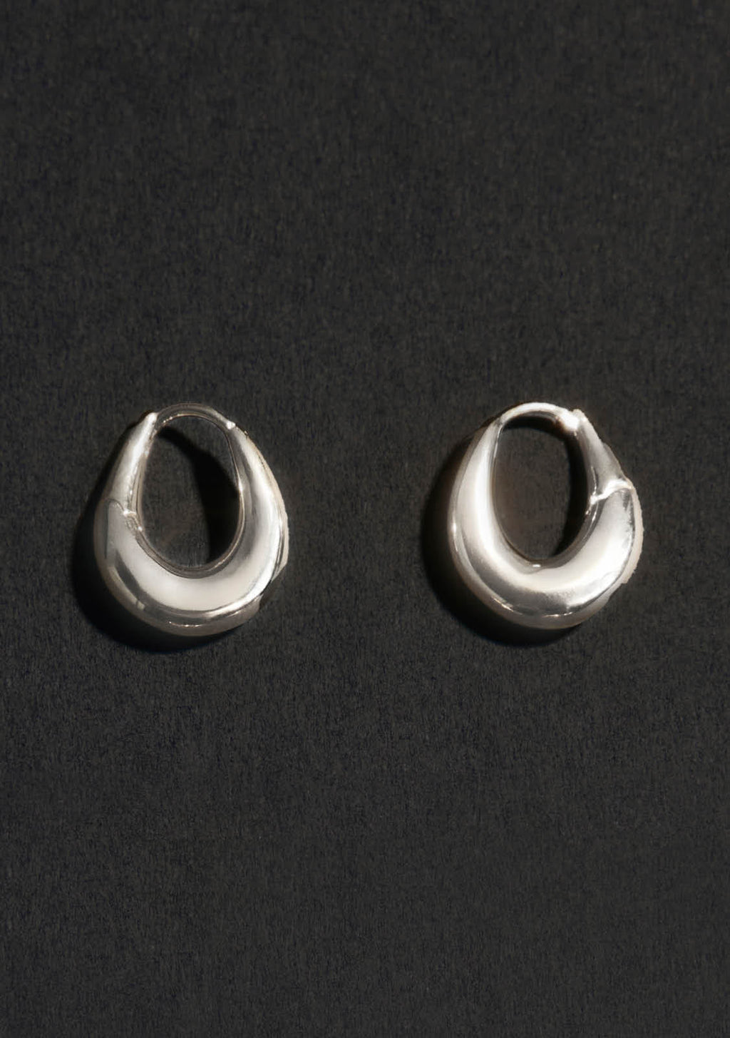 Verso Mini Hoops - Silver