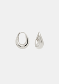 Verso Mini Hoops - Silver