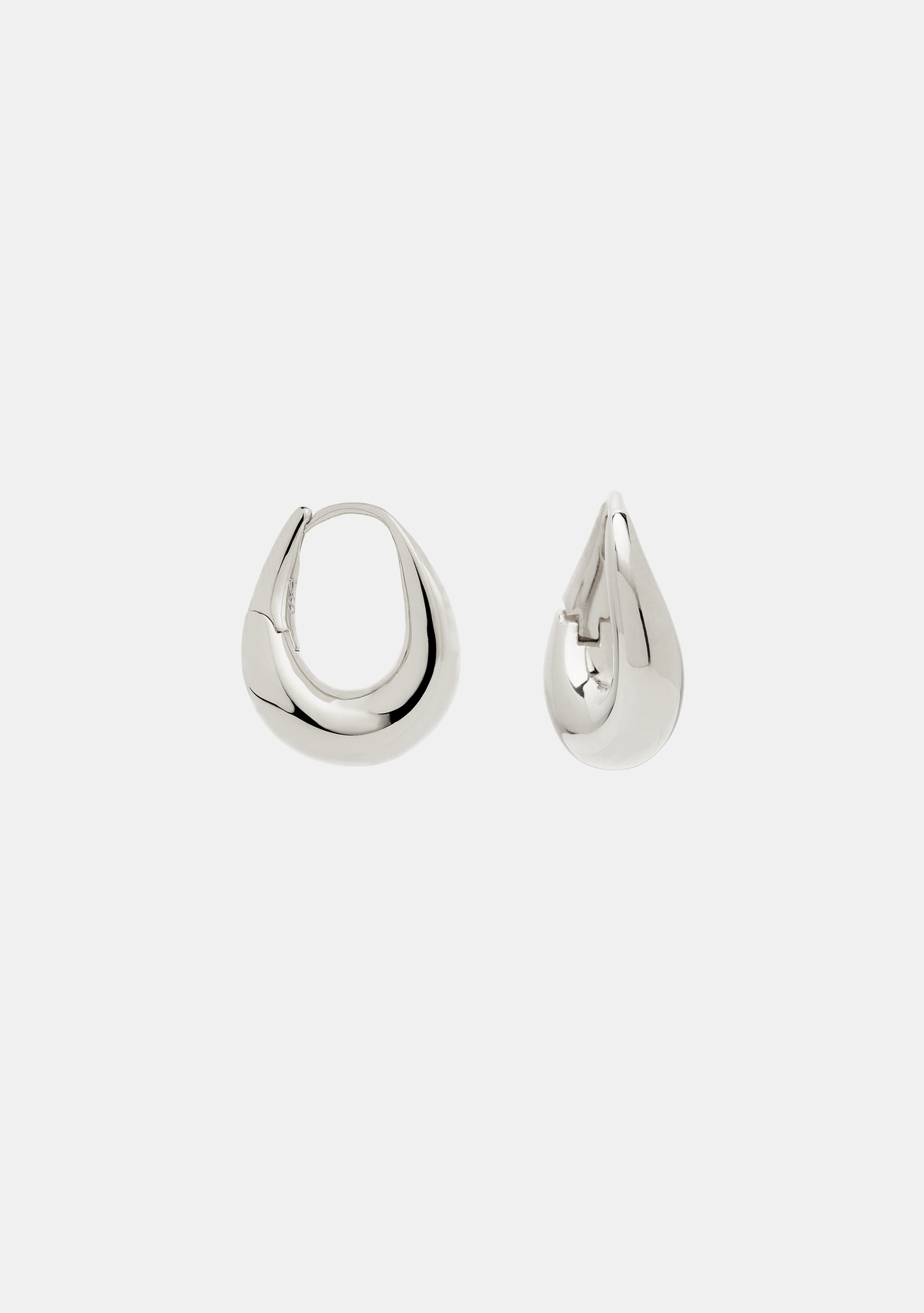 Verso Mini Hoops - Silver