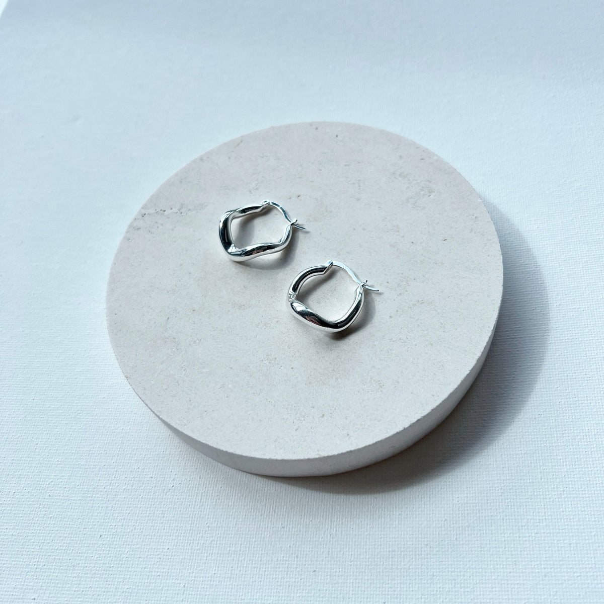 Wabi Sabi Hoops - Silver